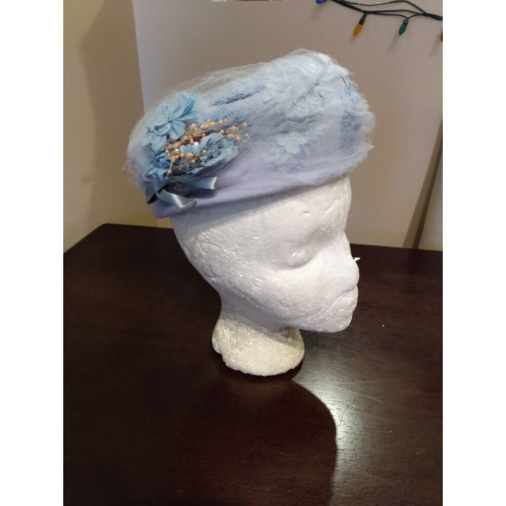Vintage Women's Beachurst Original Dress Hat Formal Flower Pattern 50s